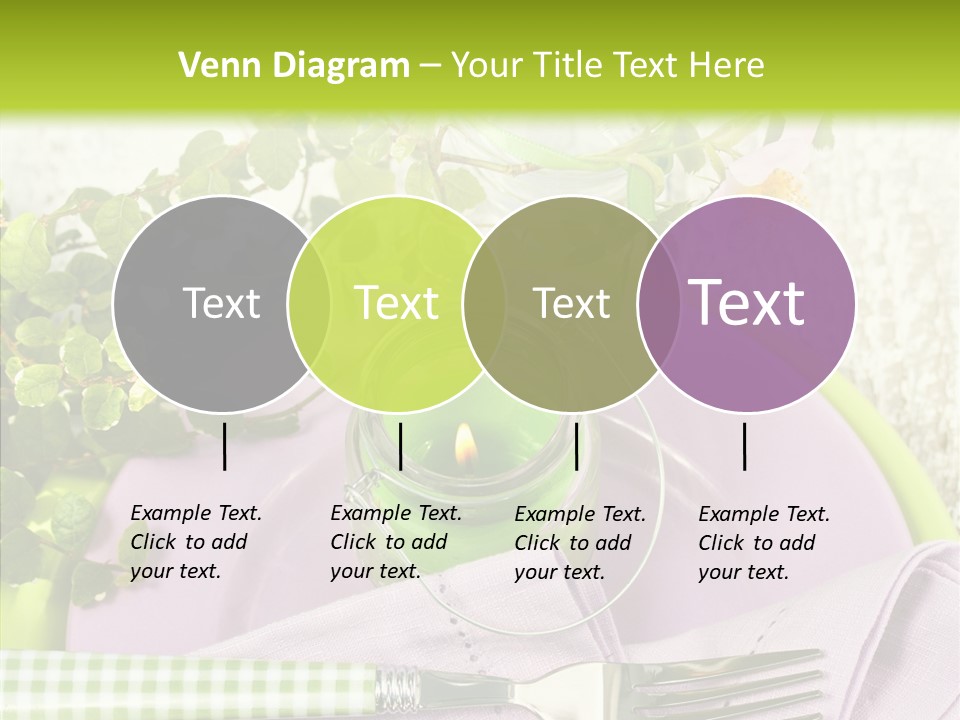 Spring Party Cutlery PowerPoint Template