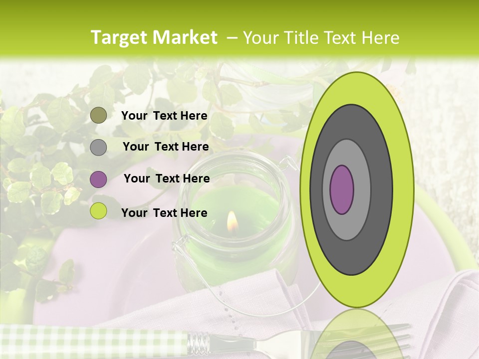 Spring Party Cutlery PowerPoint Template