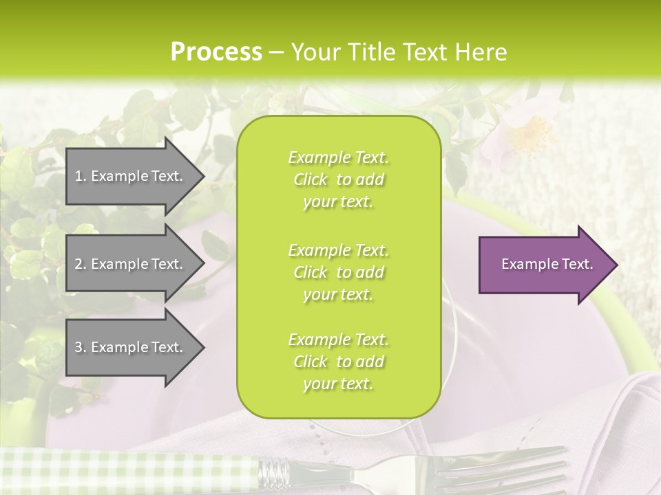 Spring Party Cutlery PowerPoint Template