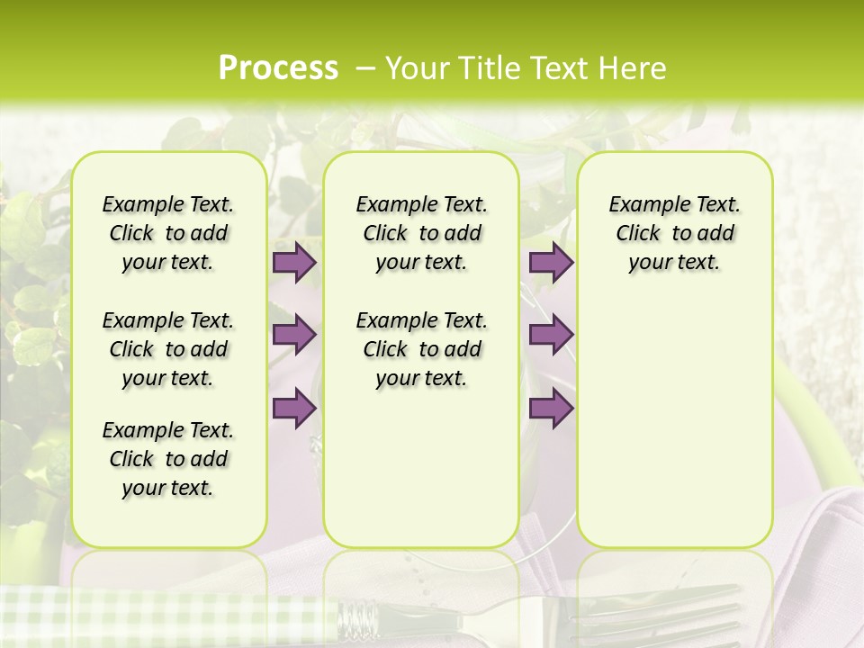 Spring Party Cutlery PowerPoint Template