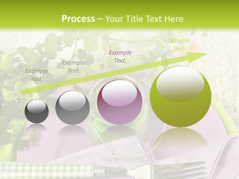 Spring Party Cutlery PowerPoint Template
