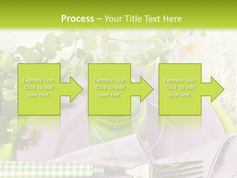 Spring Party Cutlery PowerPoint Template