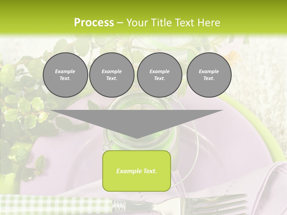 Spring Party Cutlery PowerPoint Template