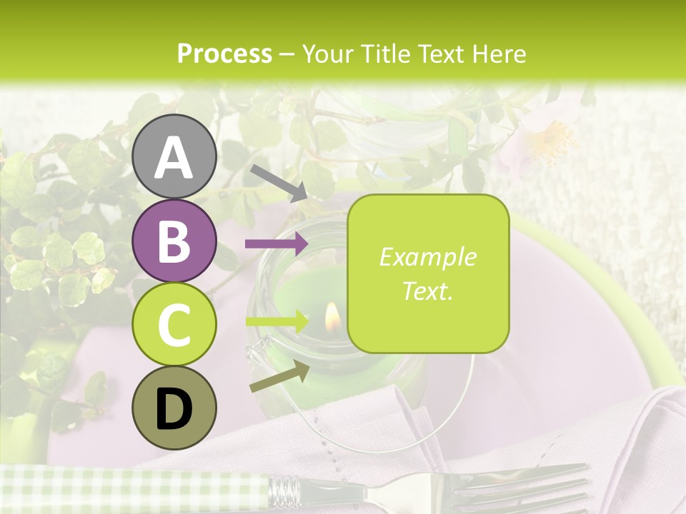 Spring Party Cutlery PowerPoint Template