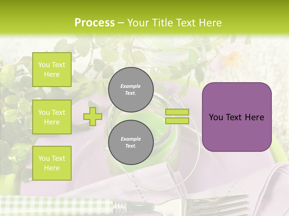 Spring Party Cutlery PowerPoint Template