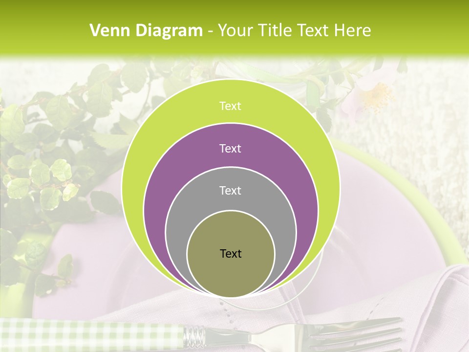 Spring Party Cutlery PowerPoint Template