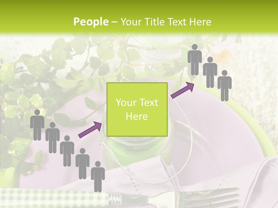 Spring Party Cutlery PowerPoint Template