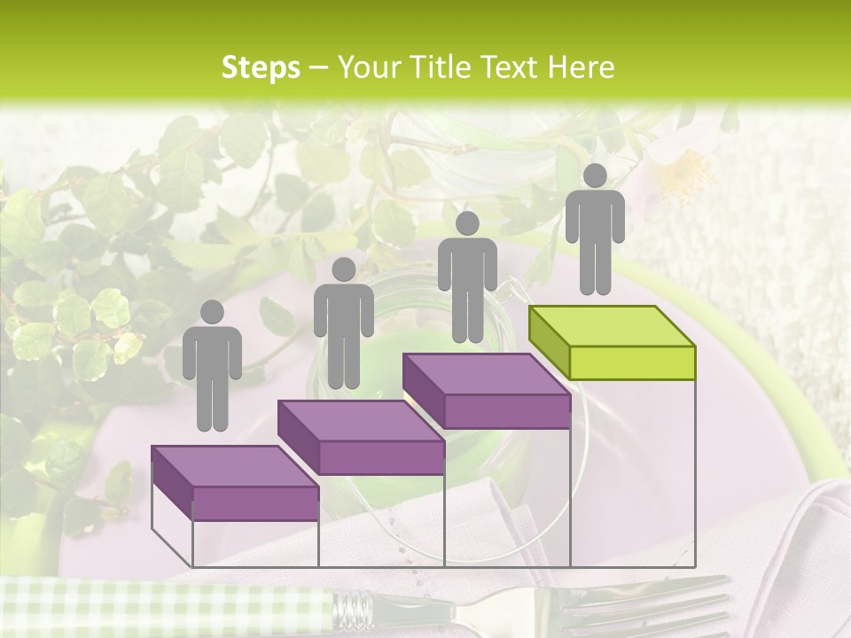 Spring Party Cutlery PowerPoint Template