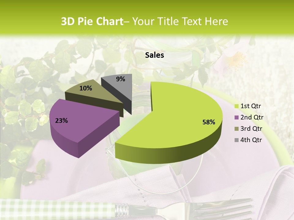 Spring Party Cutlery PowerPoint Template