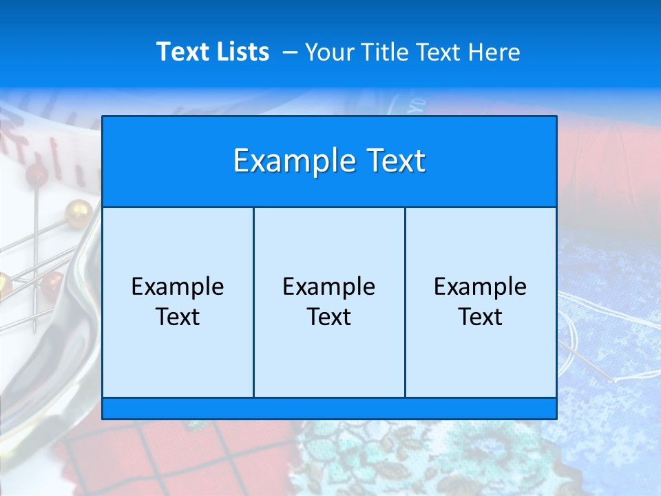 Thimble Closeup Dressmaker PowerPoint Template