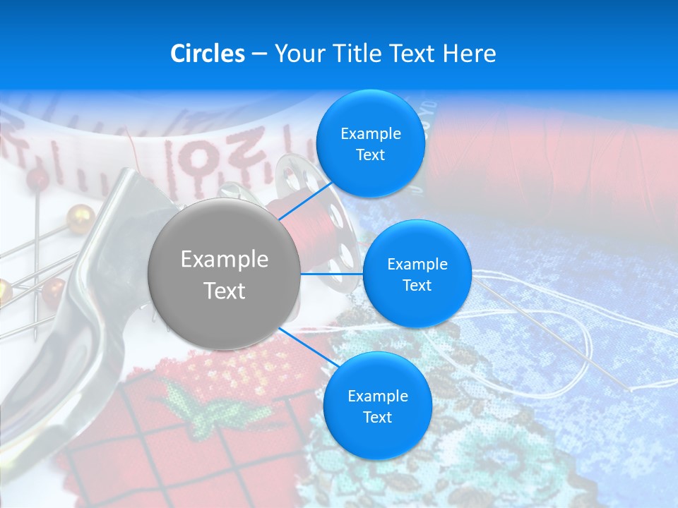 Thimble Closeup Dressmaker PowerPoint Template