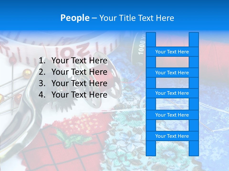 Thimble Closeup Dressmaker PowerPoint Template