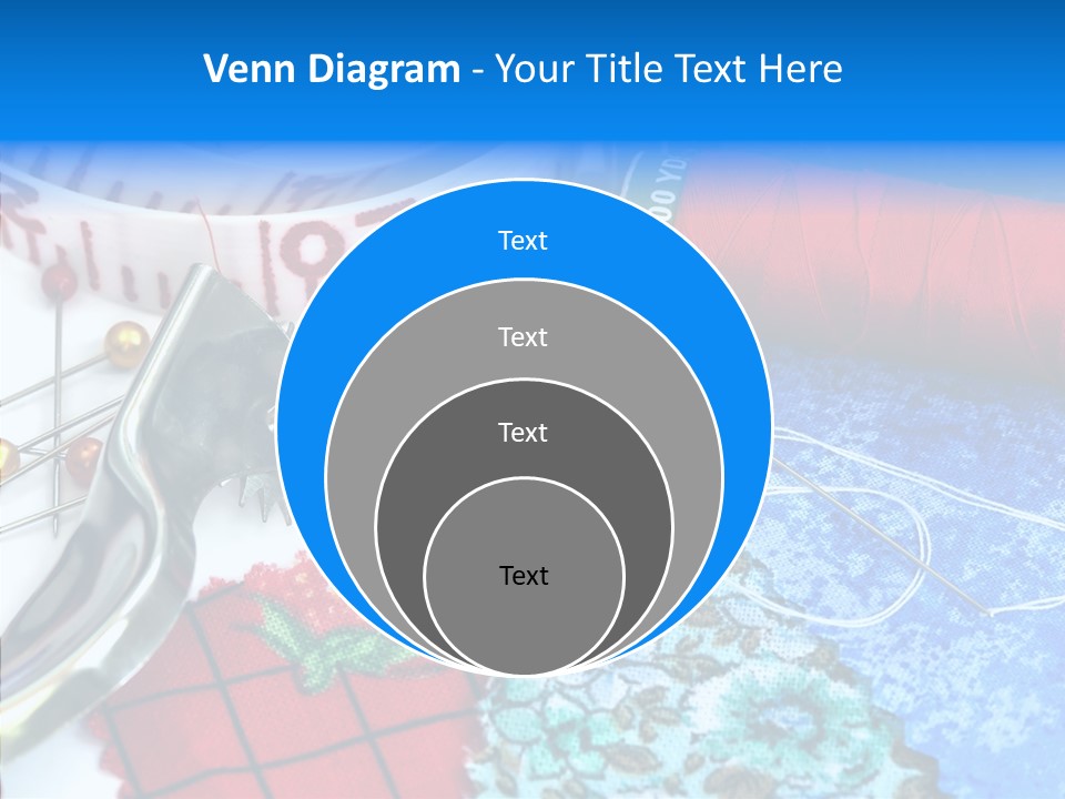 Thimble Closeup Dressmaker PowerPoint Template