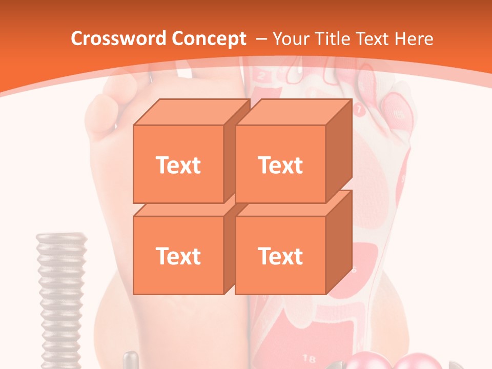 Health Natural Foot PowerPoint Template