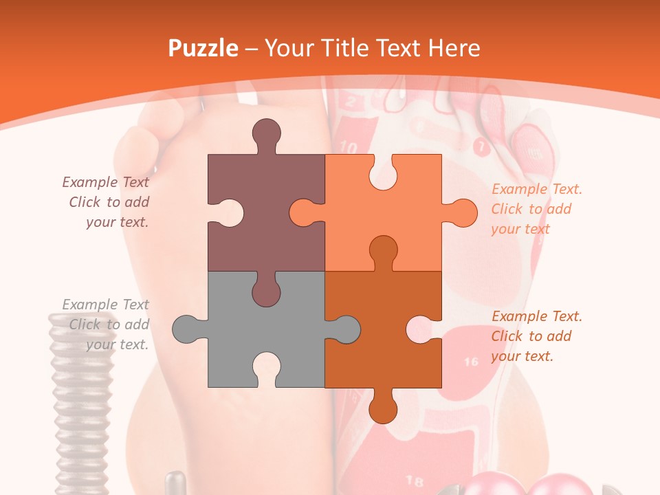 Health Natural Foot PowerPoint Template