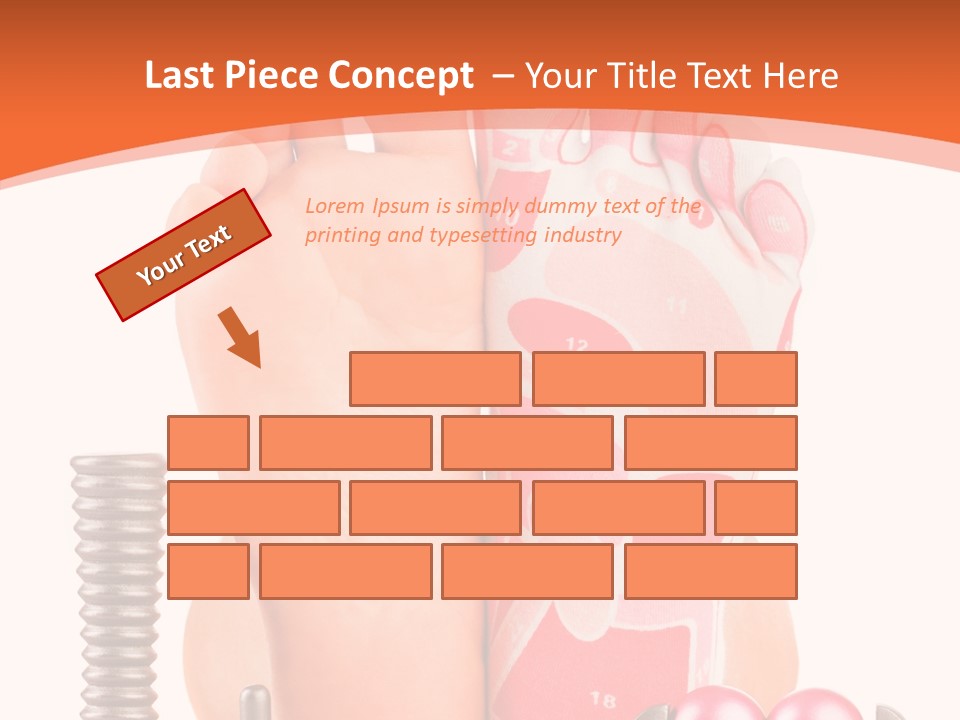 Health Natural Foot PowerPoint Template