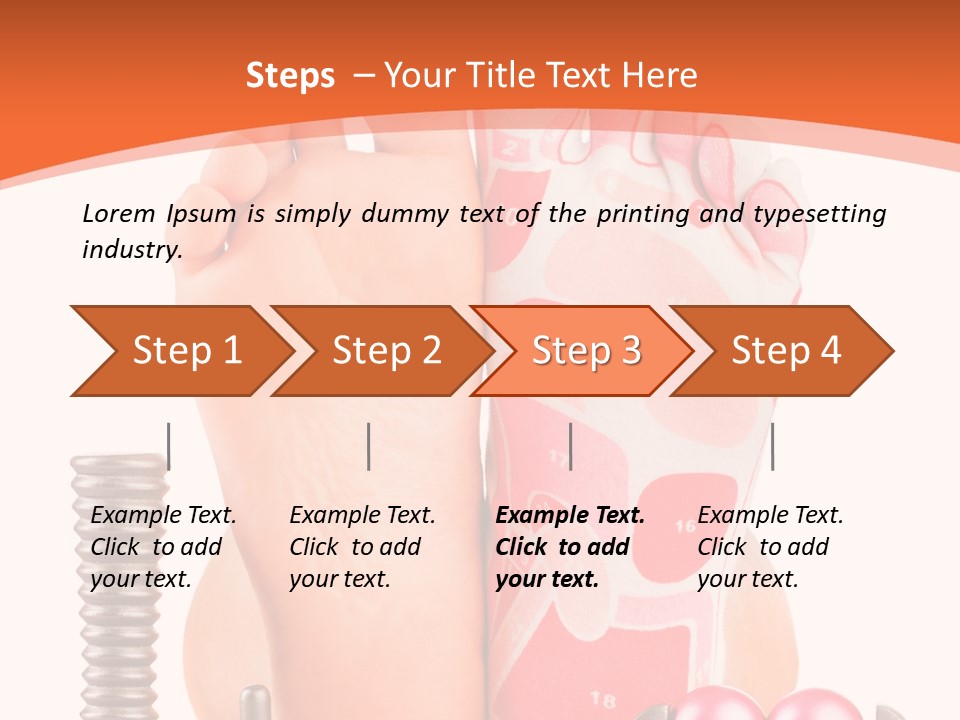 Health Natural Foot PowerPoint Template