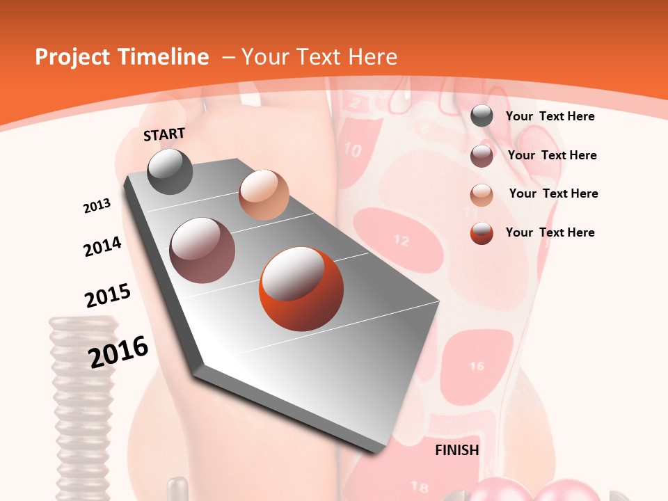 Health Natural Foot PowerPoint Template