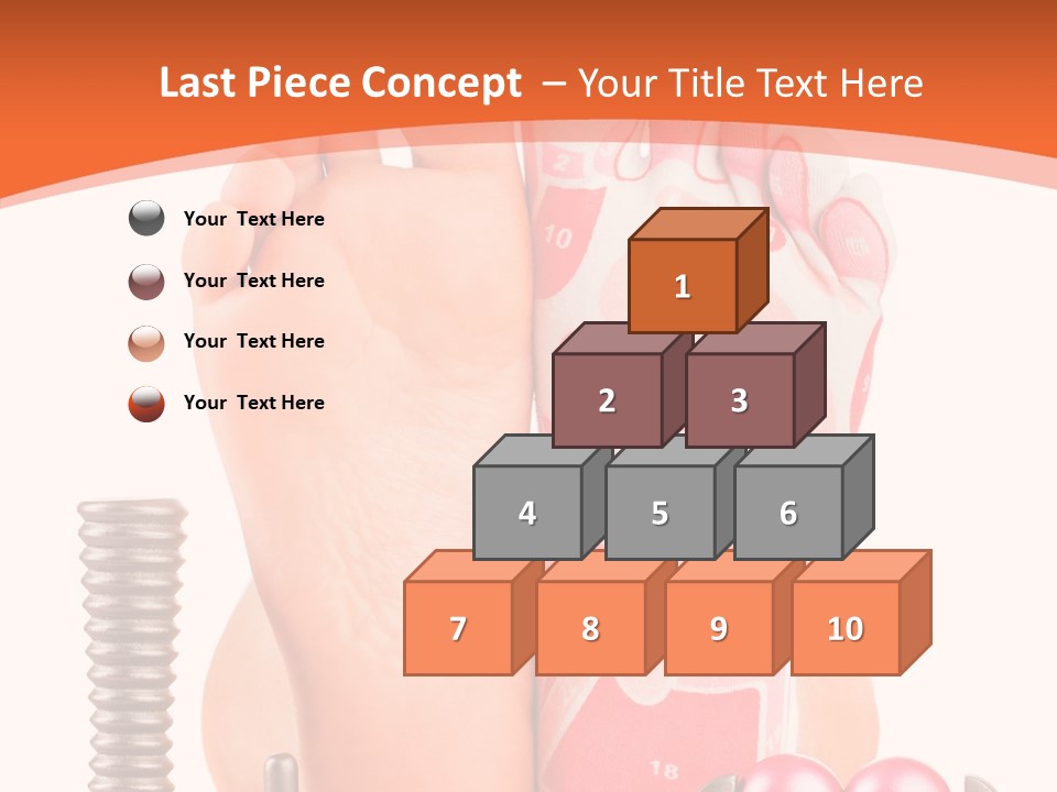 Health Natural Foot PowerPoint Template