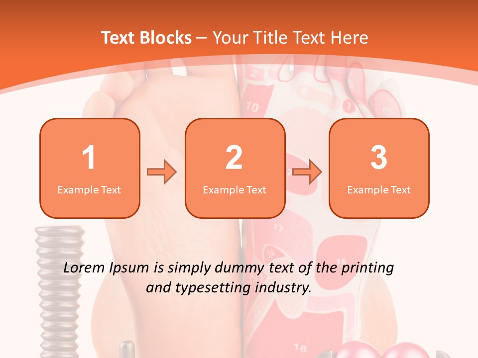 Health Natural Foot PowerPoint Template