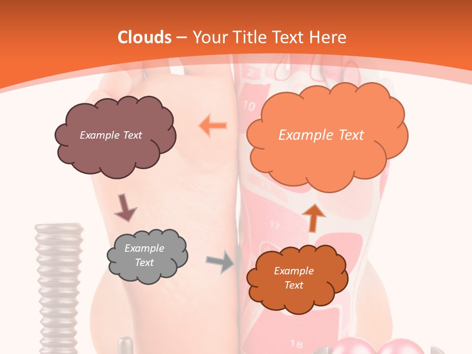Health Natural Foot PowerPoint Template