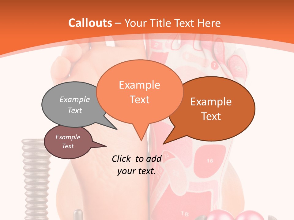 Health Natural Foot PowerPoint Template
