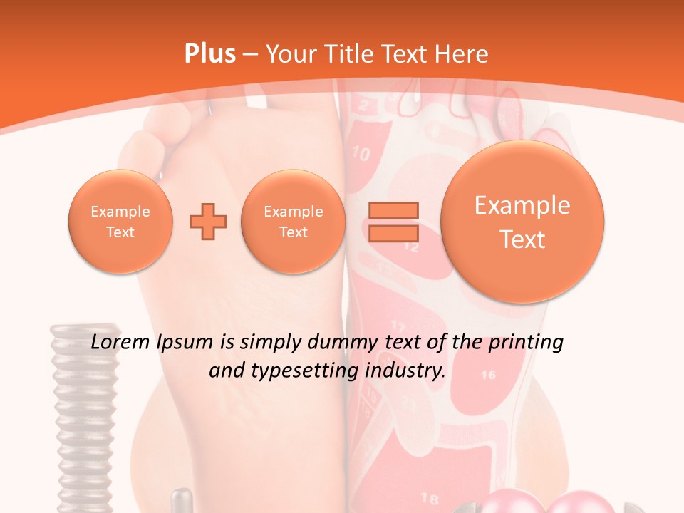 Health Natural Foot PowerPoint Template