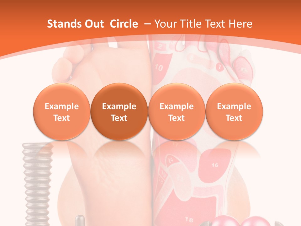 Health Natural Foot PowerPoint Template