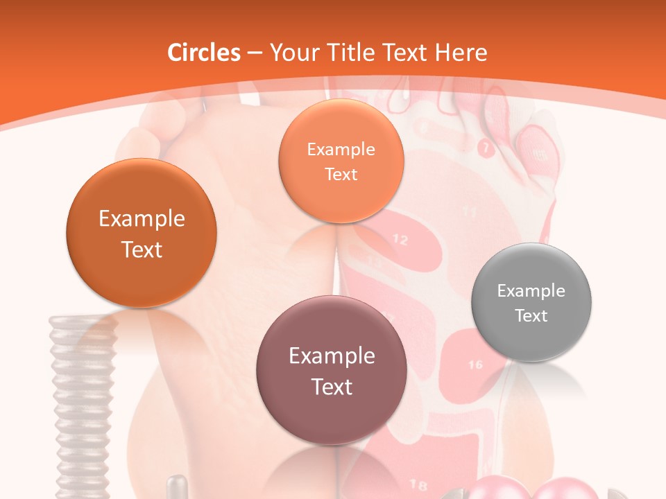 Health Natural Foot PowerPoint Template