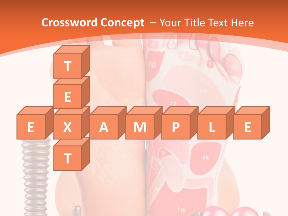 Health Natural Foot PowerPoint Template