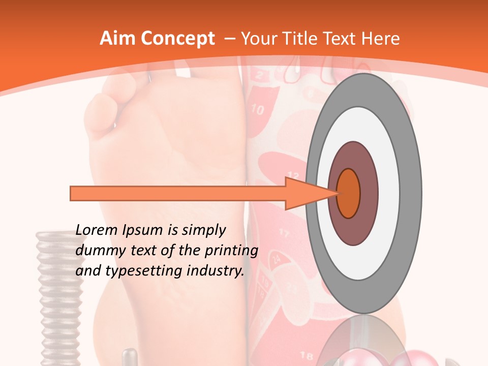 Health Natural Foot PowerPoint Template