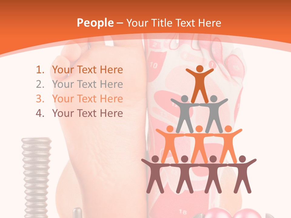 Health Natural Foot PowerPoint Template
