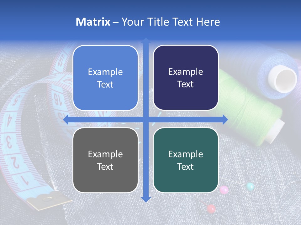Heart Shaped Thread Buttons PowerPoint Template