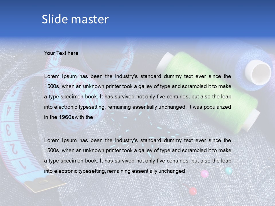 Heart Shaped Thread Buttons PowerPoint Template