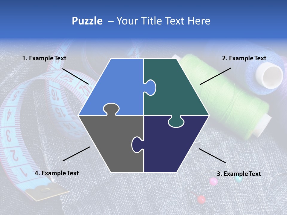Heart Shaped Thread Buttons PowerPoint Template