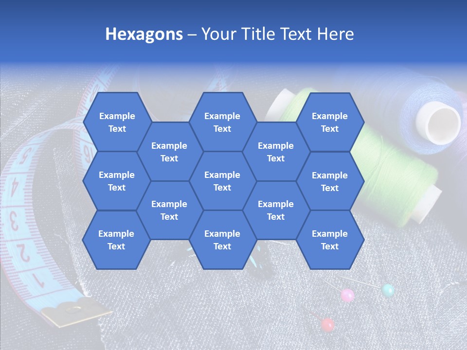 Heart Shaped Thread Buttons PowerPoint Template