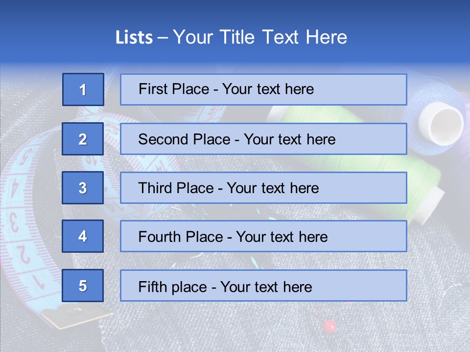 Heart Shaped Thread Buttons PowerPoint Template