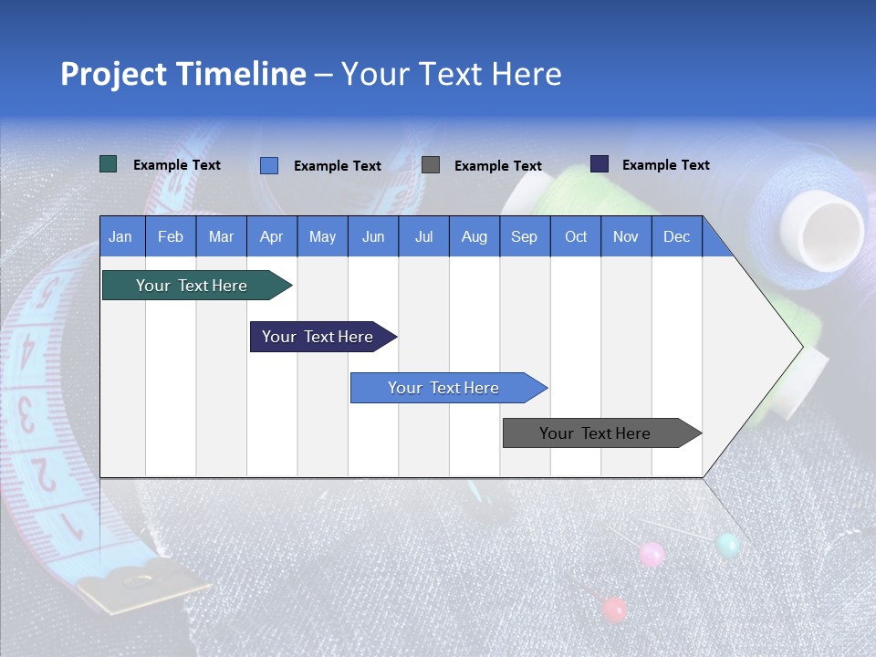 Heart Shaped Thread Buttons PowerPoint Template