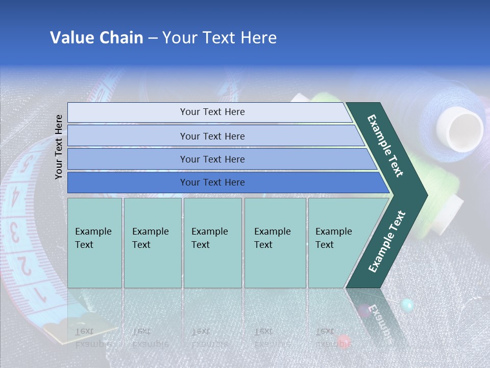 Heart Shaped Thread Buttons PowerPoint Template