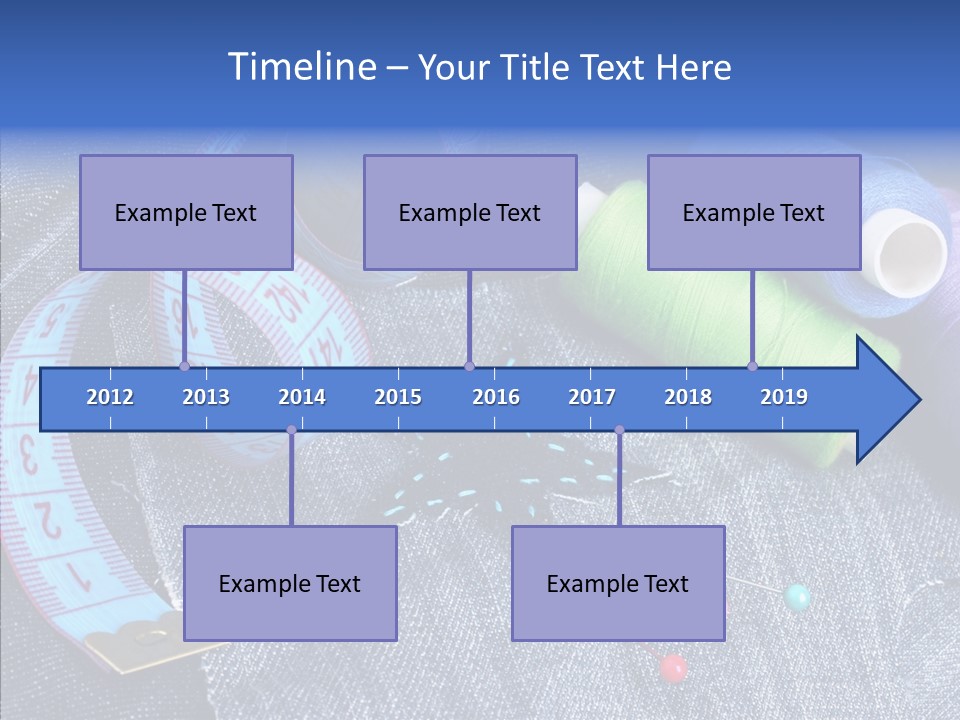 Heart Shaped Thread Buttons PowerPoint Template