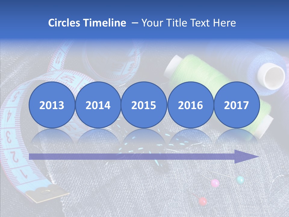 Heart Shaped Thread Buttons PowerPoint Template