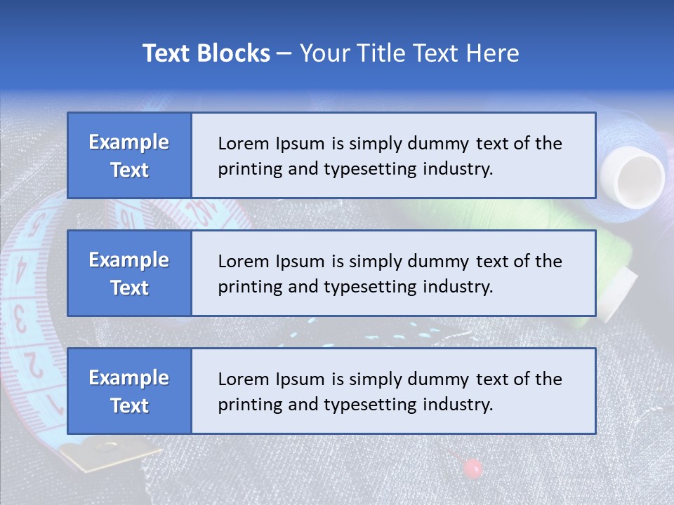 Heart Shaped Thread Buttons PowerPoint Template