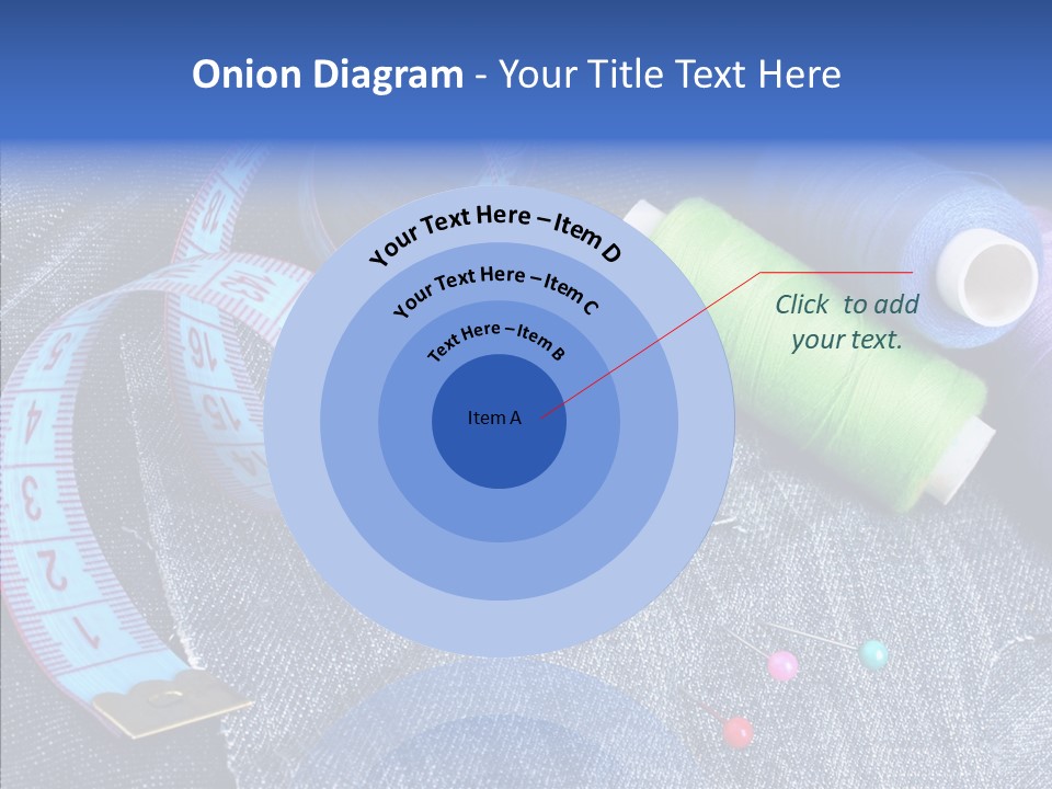 Heart Shaped Thread Buttons PowerPoint Template