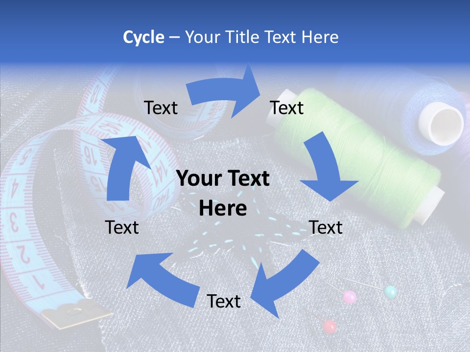 Heart Shaped Thread Buttons PowerPoint Template