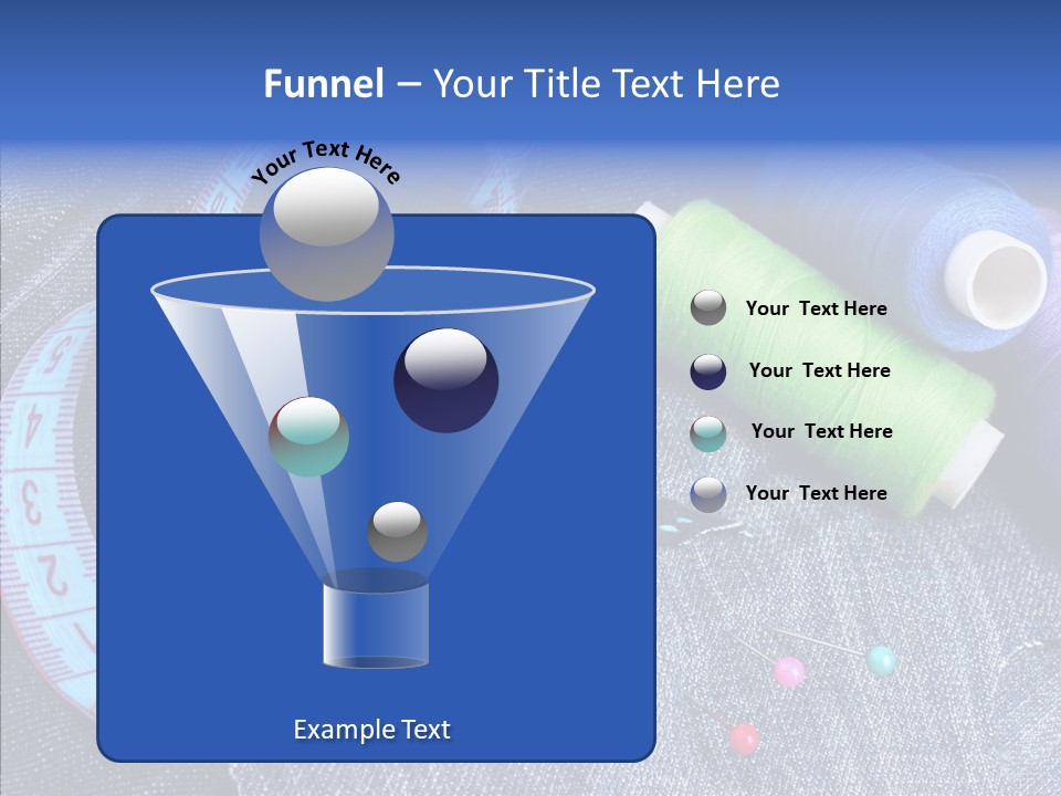 Heart Shaped Thread Buttons PowerPoint Template