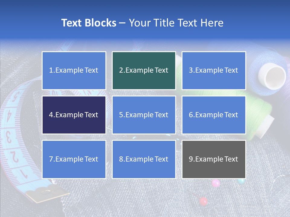 Heart Shaped Thread Buttons PowerPoint Template