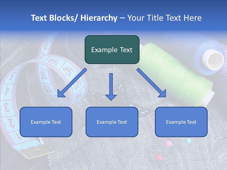 Heart Shaped Thread Buttons PowerPoint Template