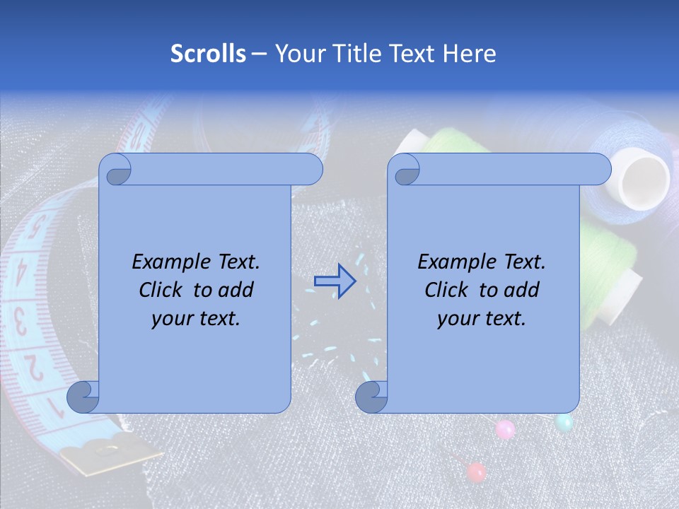 Heart Shaped Thread Buttons PowerPoint Template