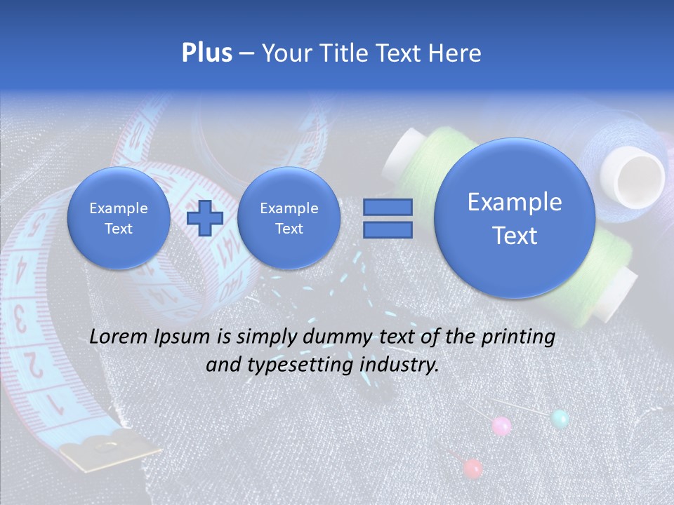 Heart Shaped Thread Buttons PowerPoint Template