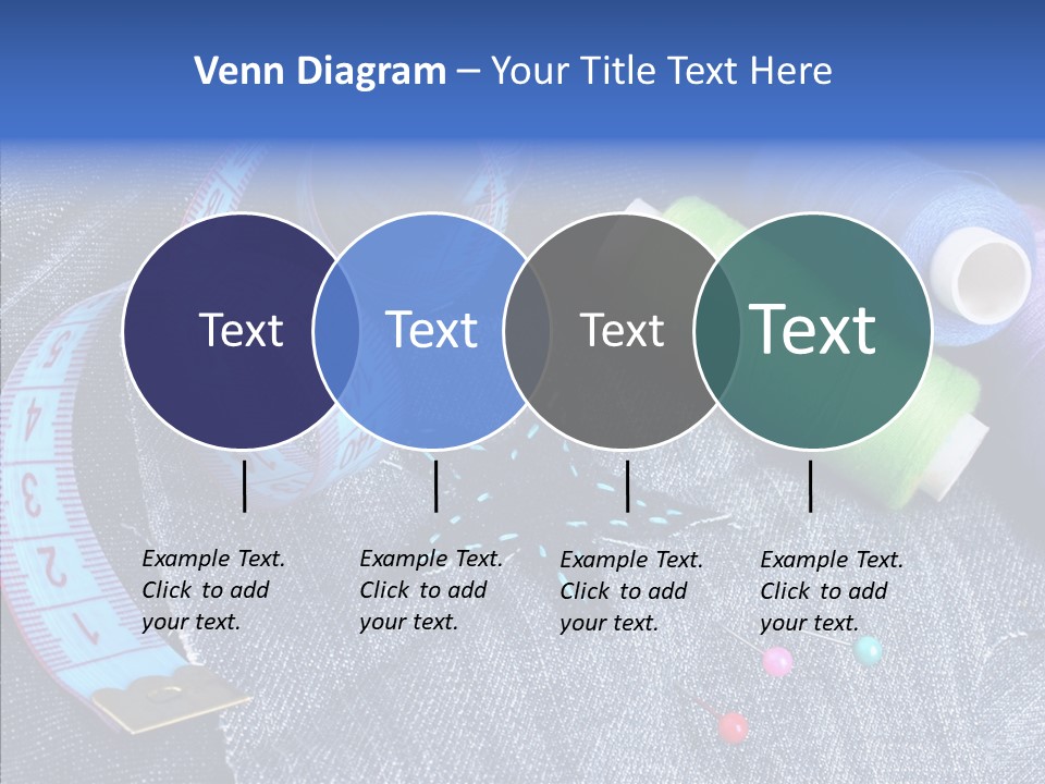 Heart Shaped Thread Buttons PowerPoint Template